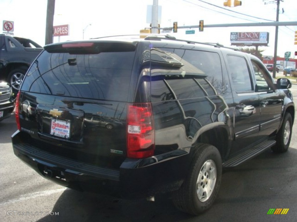 2012 Suburban LT 4x4 - Black / Ebony photo #4
