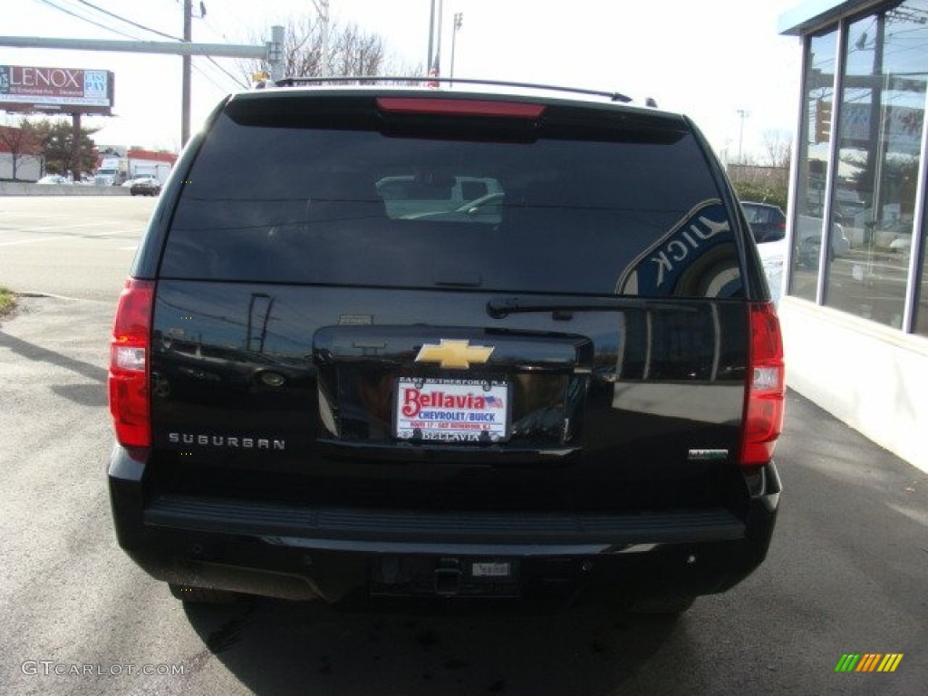 2012 Suburban LT 4x4 - Black / Ebony photo #5