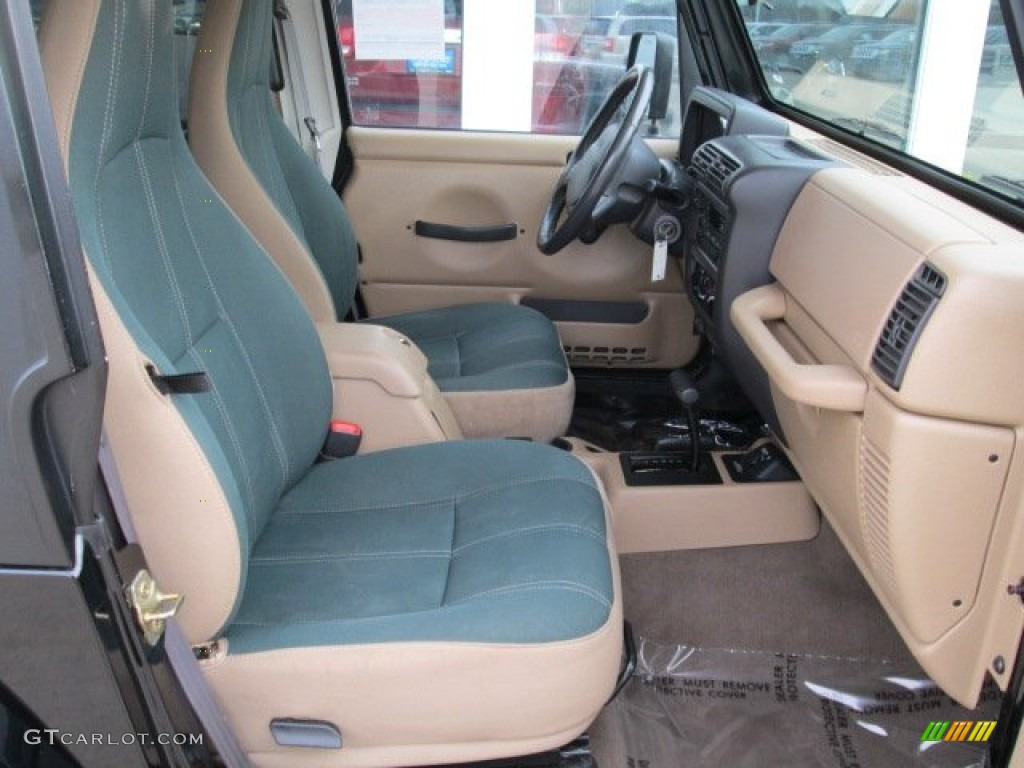 2002 Jeep Wrangler Sahara 4x4 Front Seat Photo #74455328