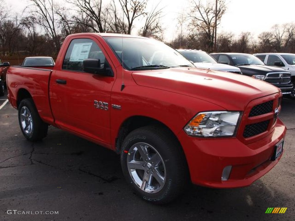 Flame Red 2013 Ram 1500 Express Regular Cab 4x4 Exterior Photo #74455358