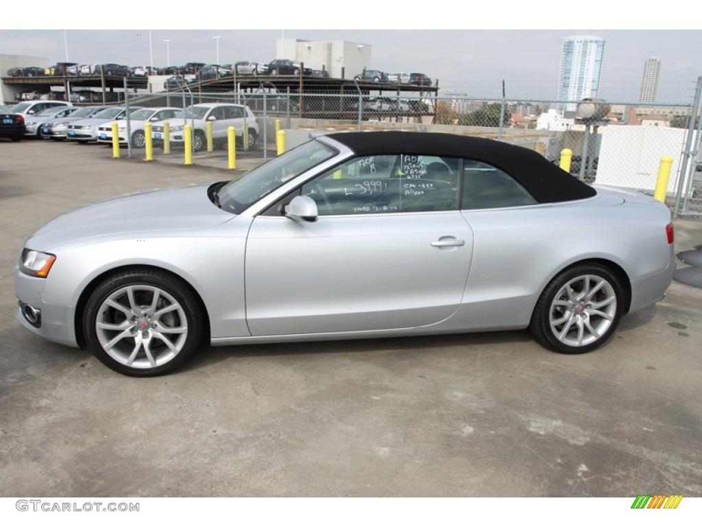 2011 A5 2.0T Coupe - Ice Silver Metallic / Black photo #4