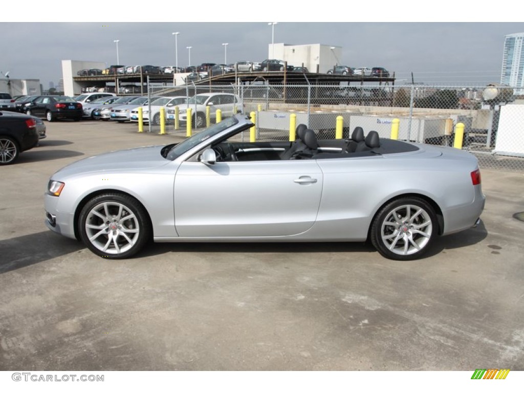 2011 A5 2.0T Coupe - Ice Silver Metallic / Black photo #9