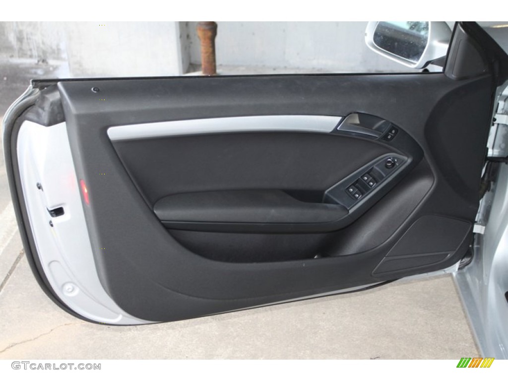 2011 Audi A5 2.0T Coupe Black Door Panel Photo #74455845