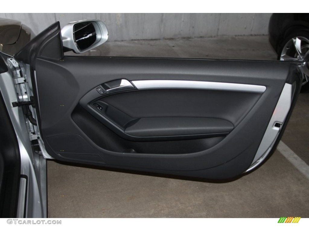 2011 Audi A5 2.0T Coupe Black Door Panel Photo #74456158