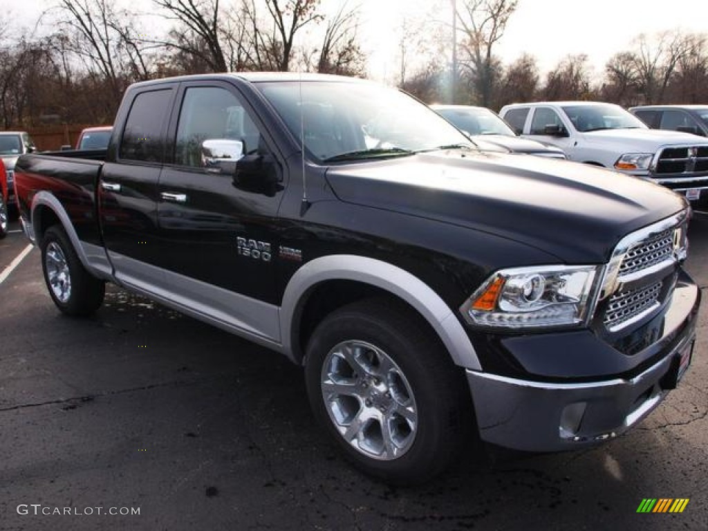 Black 2013 Ram 1500 Laramie Quad Cab 4x4 Exterior Photo #74456198