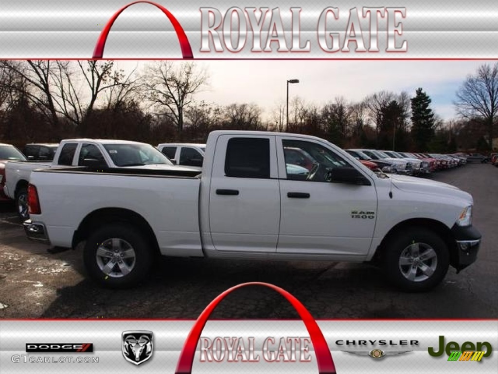 2013 1500 Tradesman Quad Cab - Bright White / Black/Diesel Gray photo #1