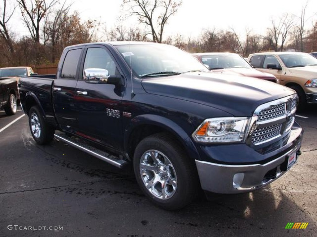 True Blue Pearl 2013 Ram 1500 Laramie Quad Cab 4x4 Exterior Photo #74456825