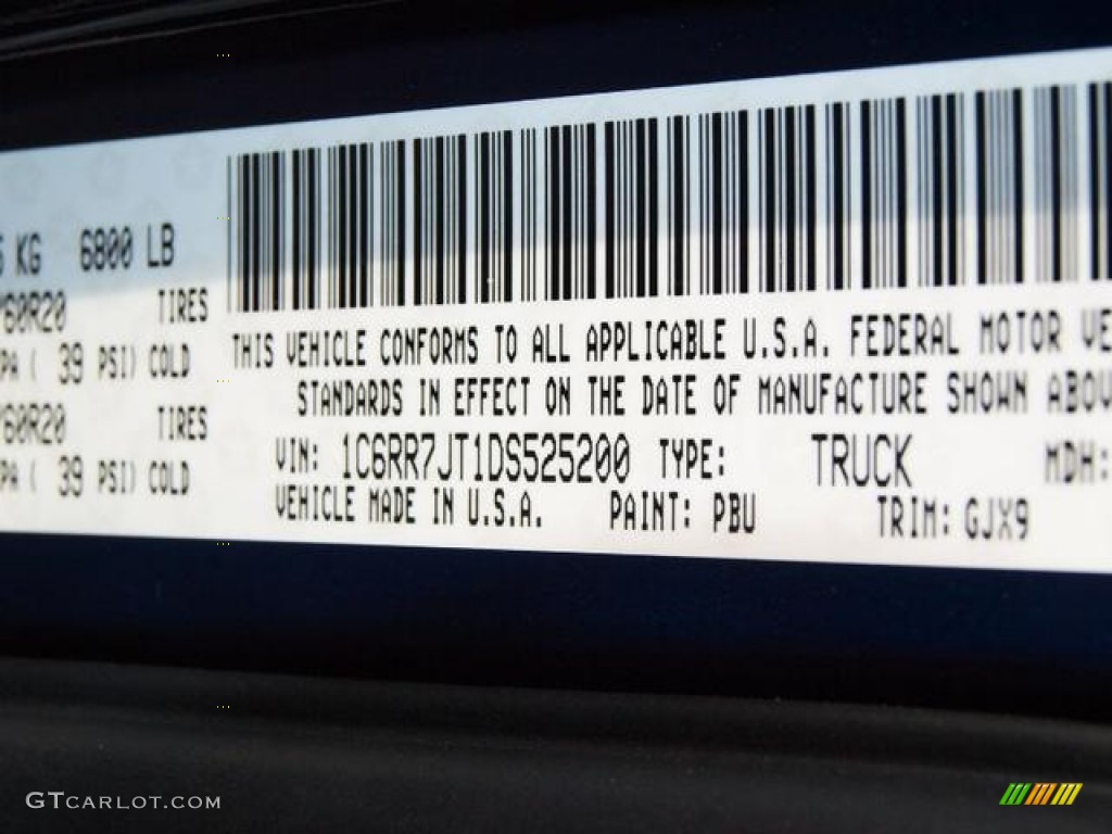 2013 Ram 1500 Laramie Quad Cab 4x4 Color Code Photos