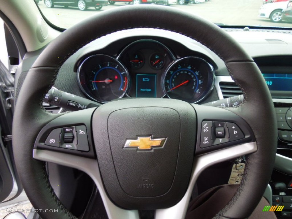 2013 Chevrolet Cruze LT/RS Jet Black Steering Wheel Photo #74457794