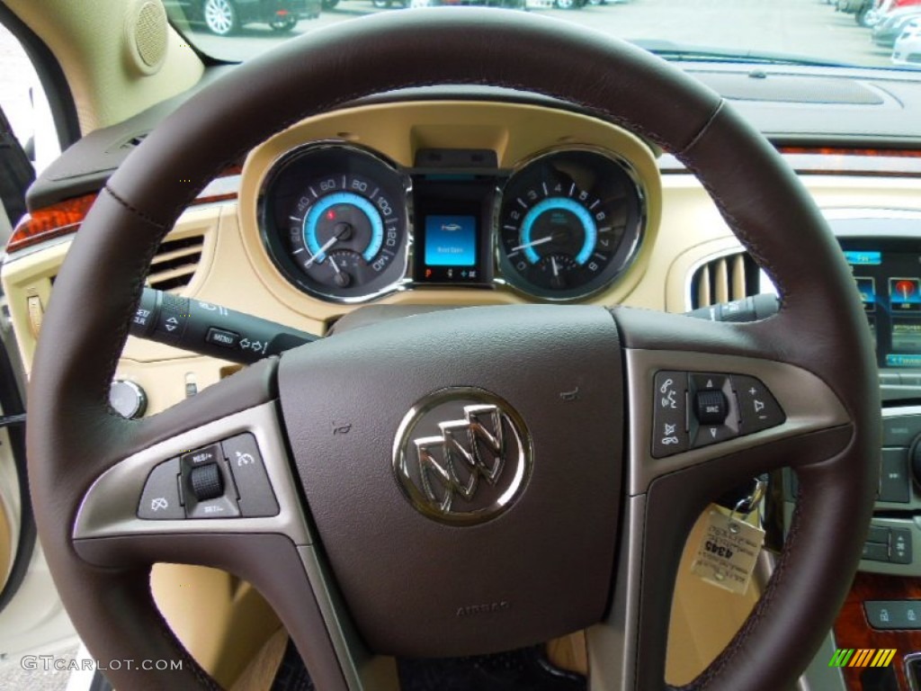 2013 Buick LaCrosse FWD Cashmere Steering Wheel Photo #74458352