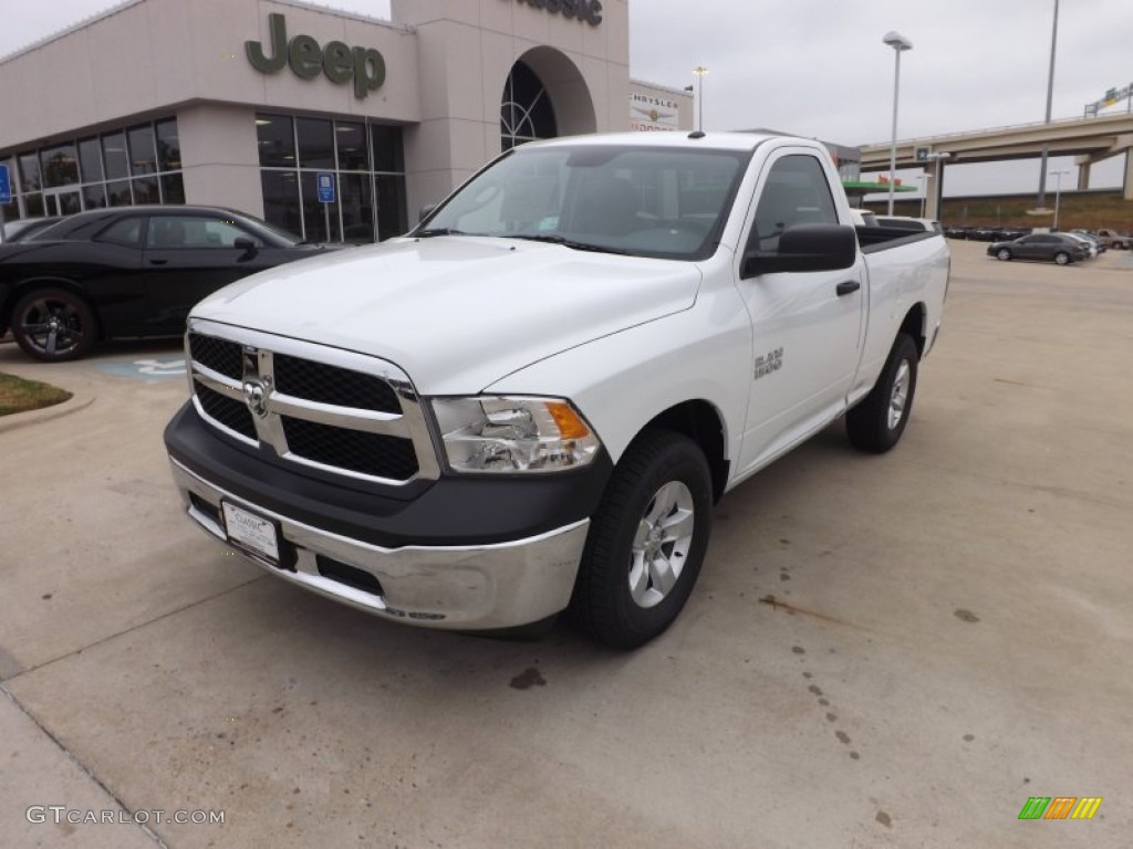 2013 1500 Tradesman Regular Cab 4x4 - Bright White / Black/Diesel Gray photo #1