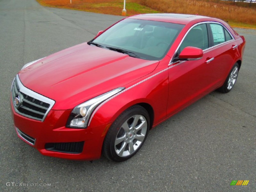 2013 ATS 2.5L Luxury - Crystal Red Tintcoat / Light Platinum/Brownstone Accents photo #1