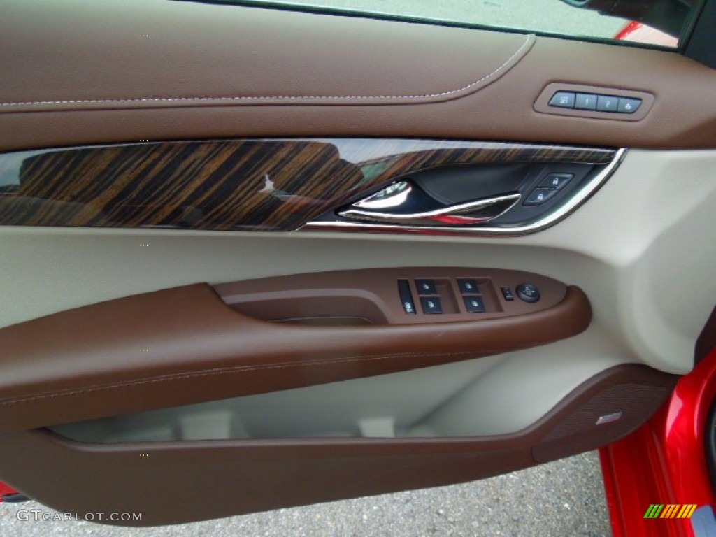 2013 ATS 2.5L Luxury - Crystal Red Tintcoat / Light Platinum/Brownstone Accents photo #12