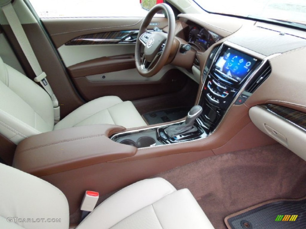 2013 ATS 2.5L Luxury - Crystal Red Tintcoat / Light Platinum/Brownstone Accents photo #25