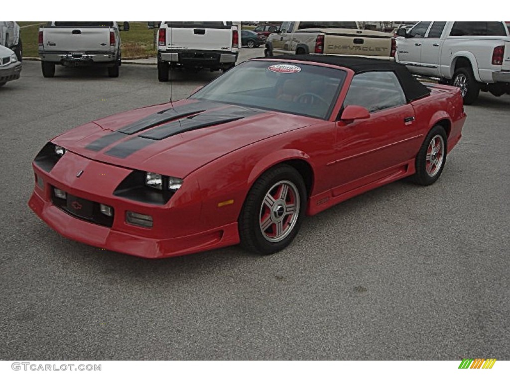 1991 Camaro Z28 Convertible - Bright Red / Red photo #1