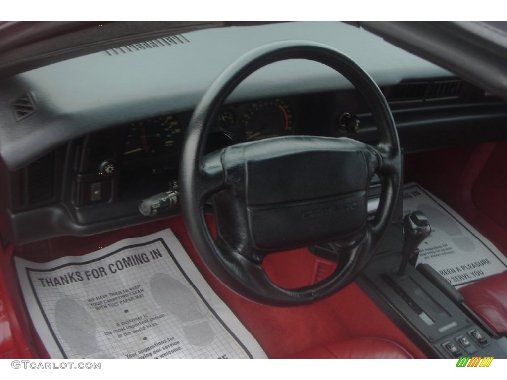 1991 Camaro Z28 Convertible - Bright Red / Red photo #25