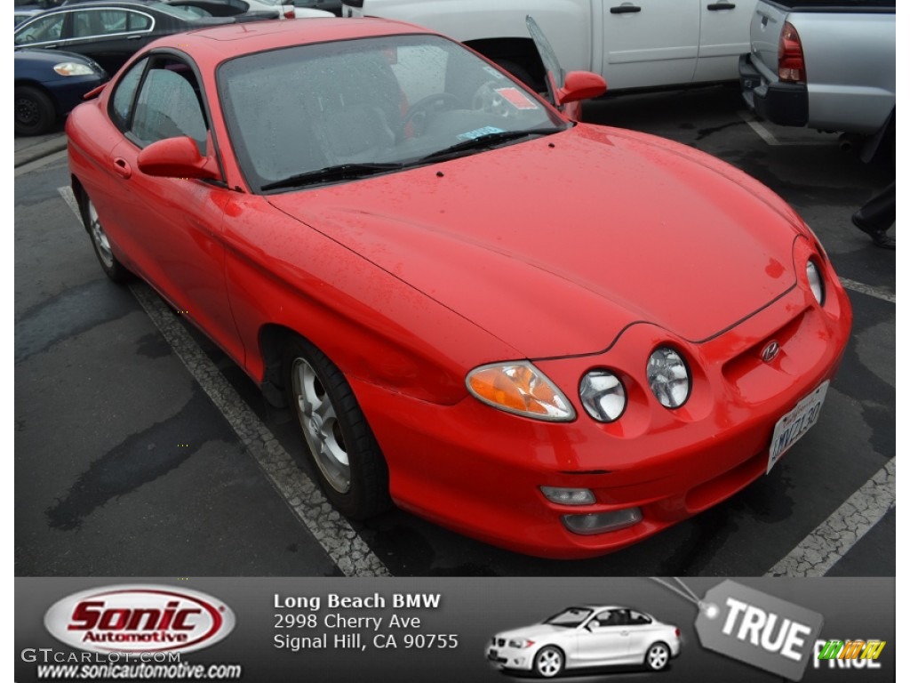 Cardinal Red Hyundai Tiburon