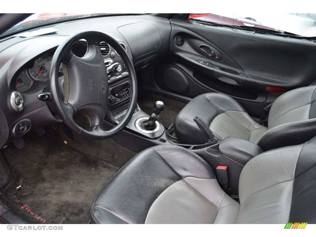 Black Interior 2000 Hyundai Tiburon Coupe Photo #74460792