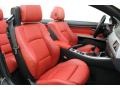 Coral Red/Black Dakota Leather Front Seat Photo for 2009 BMW 3 Series #74461058