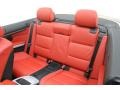 Coral Red/Black Dakota Leather Rear Seat Photo for 2009 BMW 3 Series #74461070