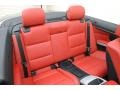 Coral Red/Black Dakota Leather Rear Seat Photo for 2009 BMW 3 Series #74461089