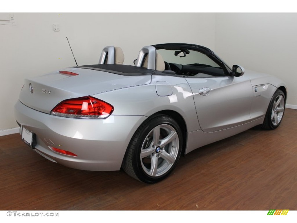 2011 Z4 sDrive30i Roadster - Titanium Silver Metallic / Beige photo #5