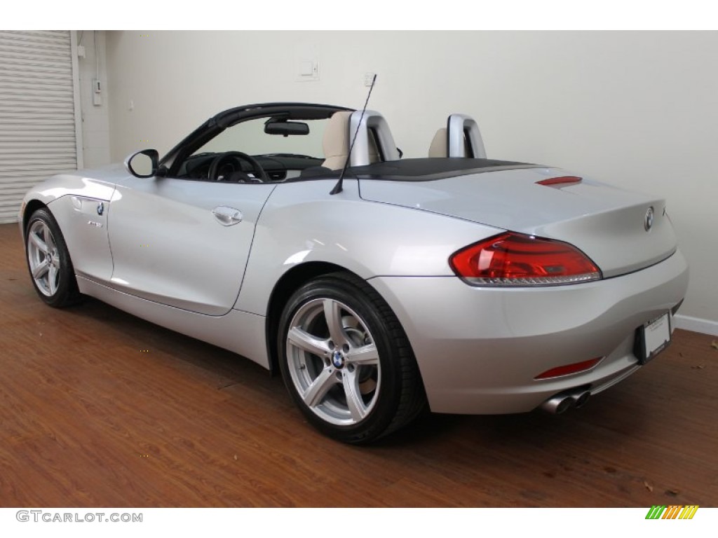 2011 Z4 sDrive30i Roadster - Titanium Silver Metallic / Beige photo #7