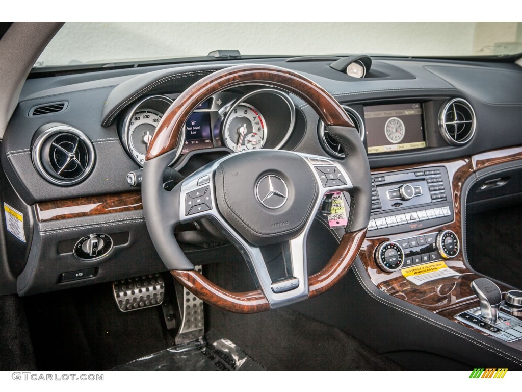 Black Interior 2013 Mercedes-Benz SL 550 Roadster Photo #74462251