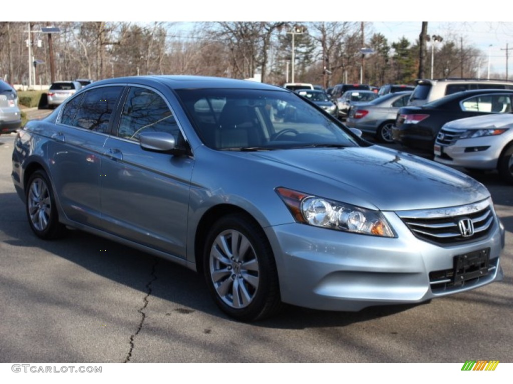 2012 Accord EX-L Sedan - Celestial Blue Metallic / Black photo #3