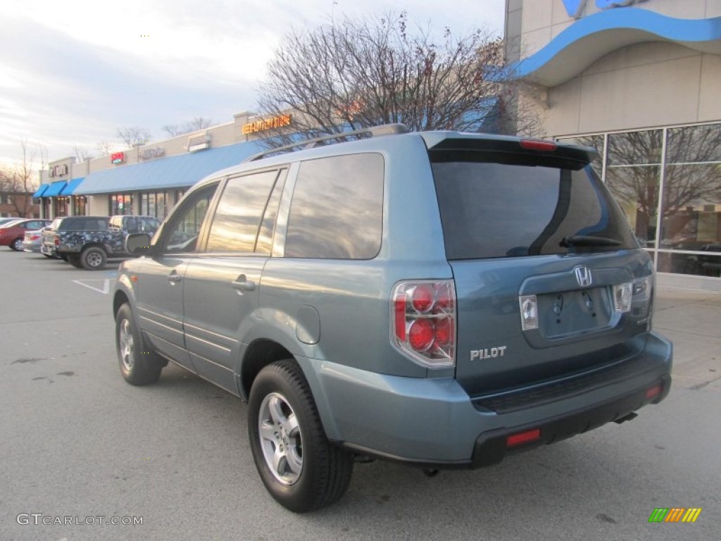 2008 Pilot EX-L 4WD - Steel Blue Metallic / Gray photo #3