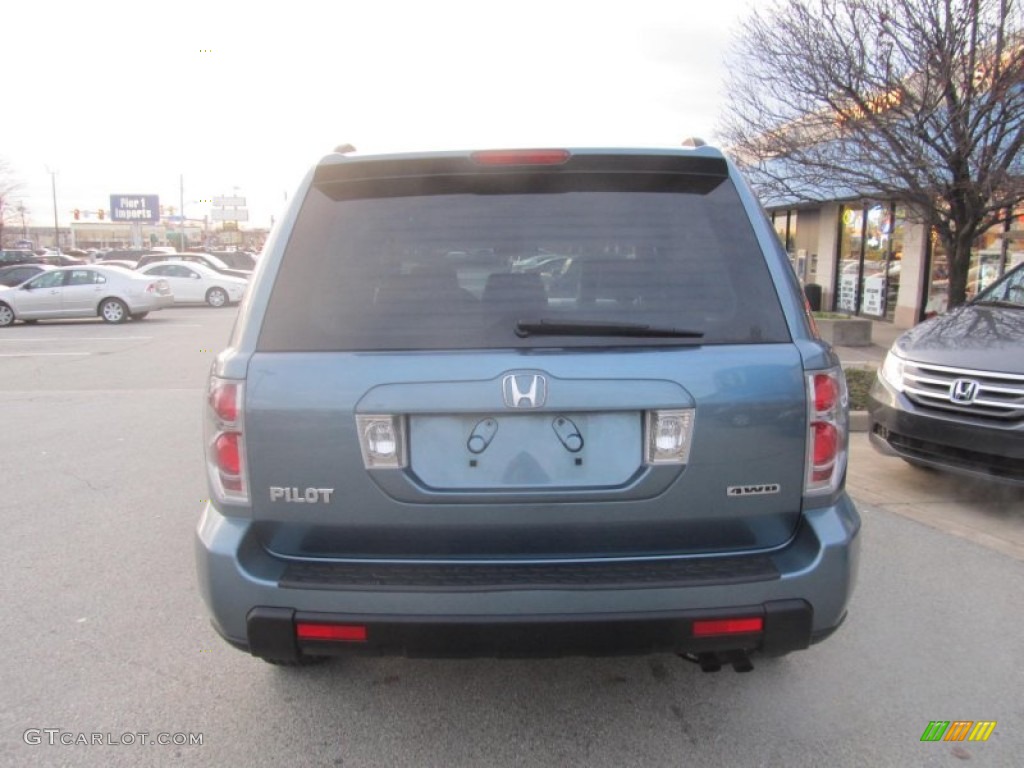 2008 Pilot EX-L 4WD - Steel Blue Metallic / Gray photo #4