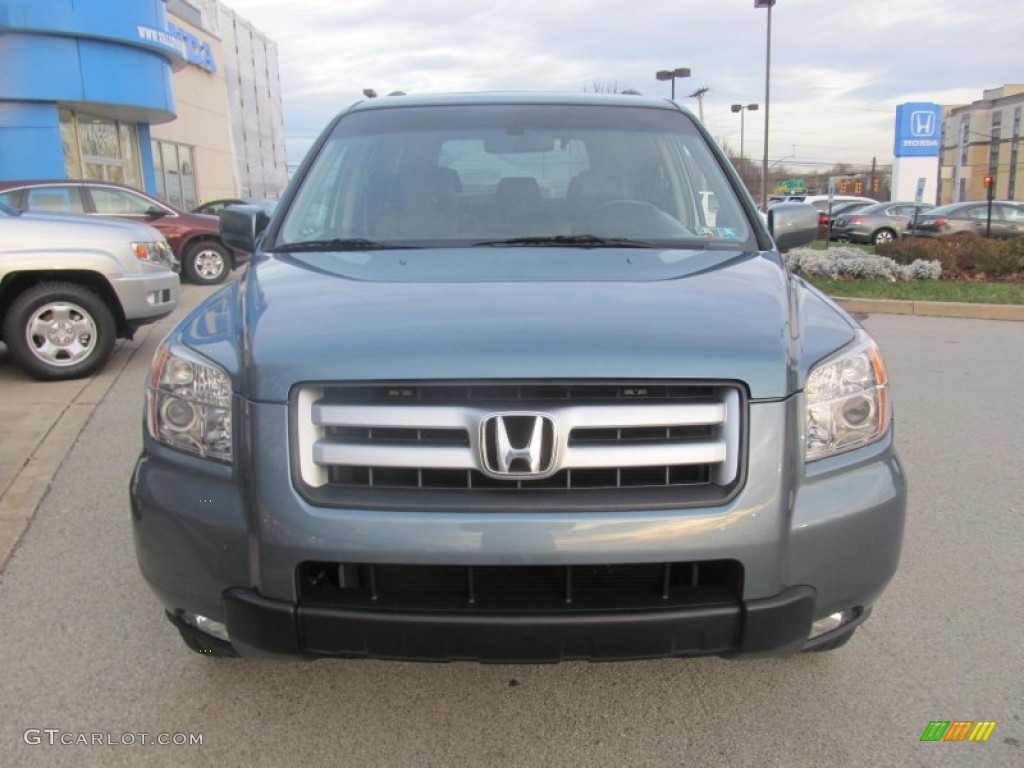 2008 Pilot EX-L 4WD - Steel Blue Metallic / Gray photo #6