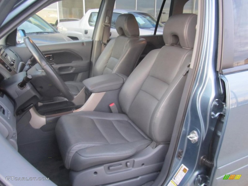 2008 Pilot EX-L 4WD - Steel Blue Metallic / Gray photo #9