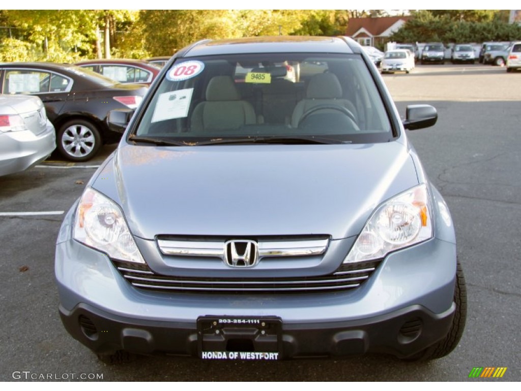 2008 CR-V EX - Glacier Blue Metallic / Gray photo #2