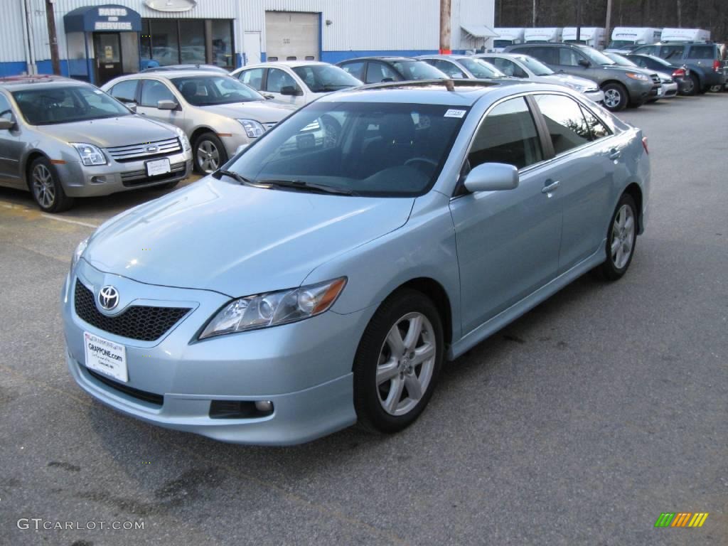 2007 Camry SE - Sky Blue Pearl / Dark Charcoal photo #6