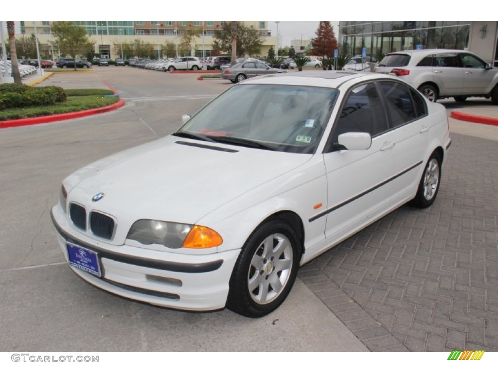 1999 3 Series 323i Sedan - Alpine White / Sand photo #2