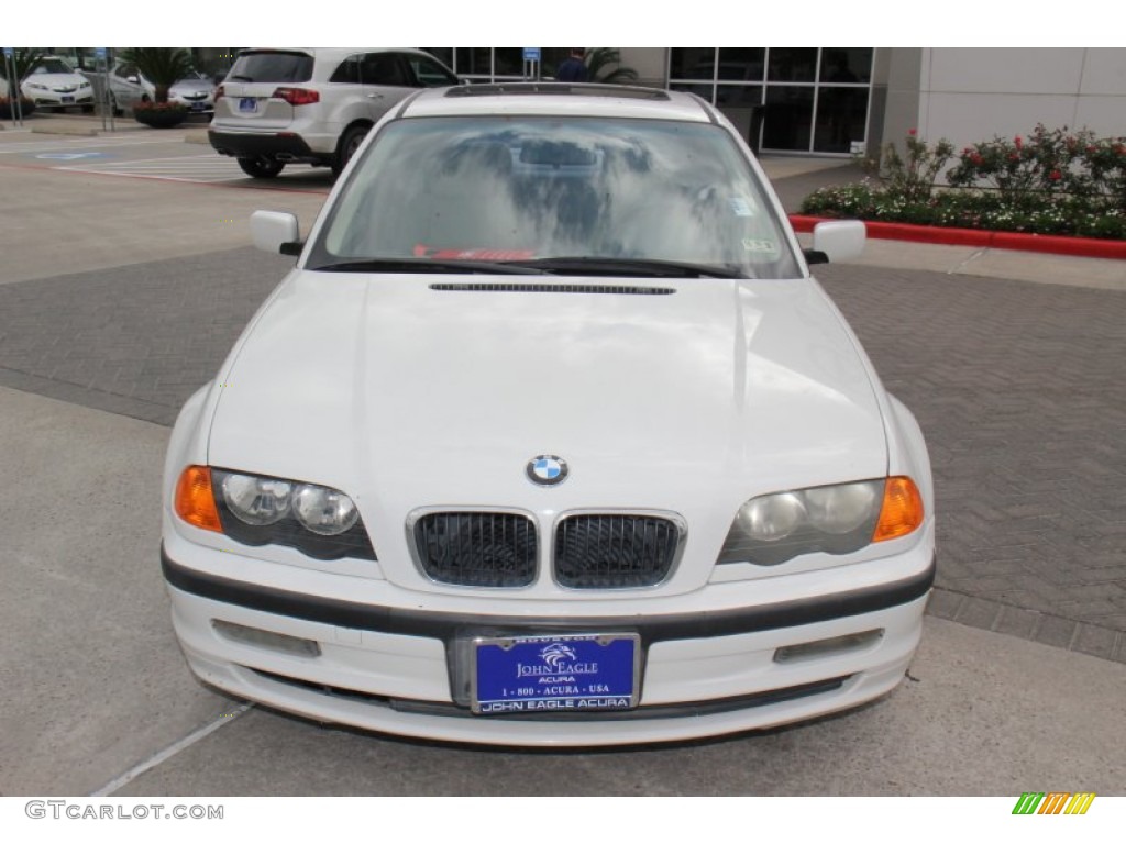 1999 3 Series 323i Sedan - Alpine White / Sand photo #3