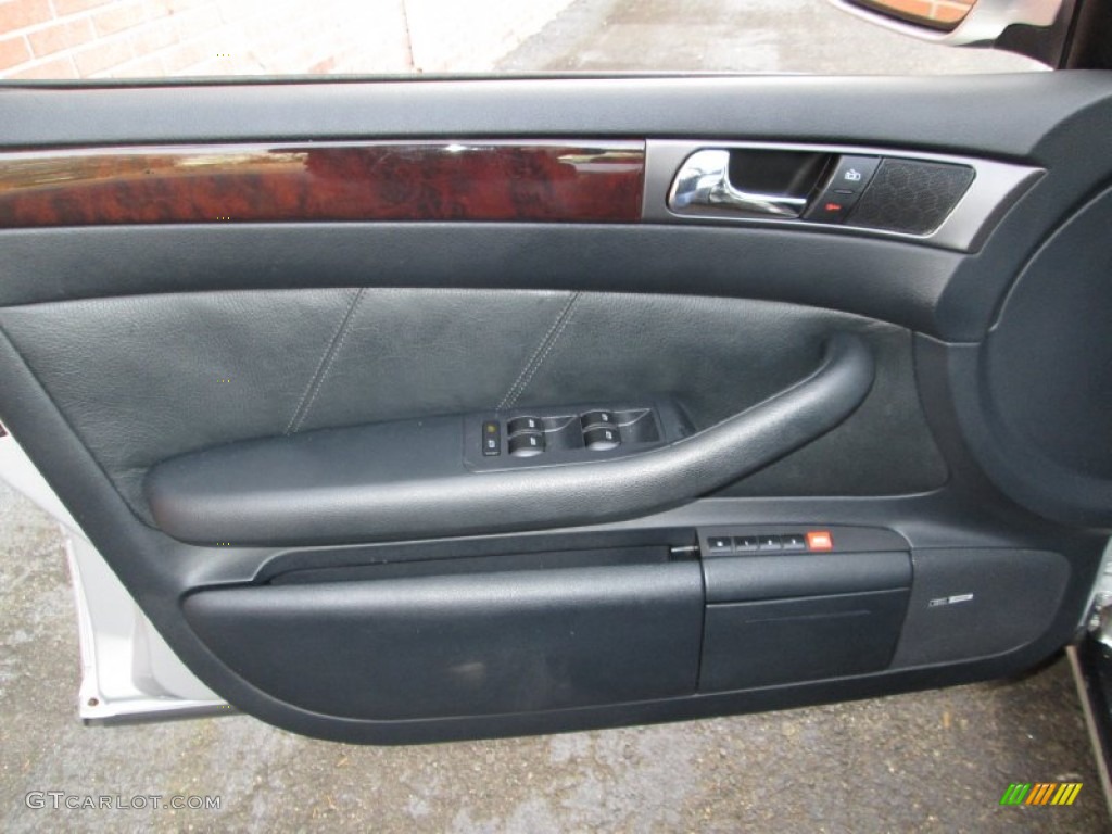 2001 Audi A6 2.7T quattro Sedan Onyx Door Panel Photo #74466903