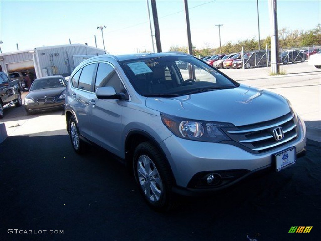 2012 CR-V EX-L - Alabaster Silver Metallic / Black photo #3