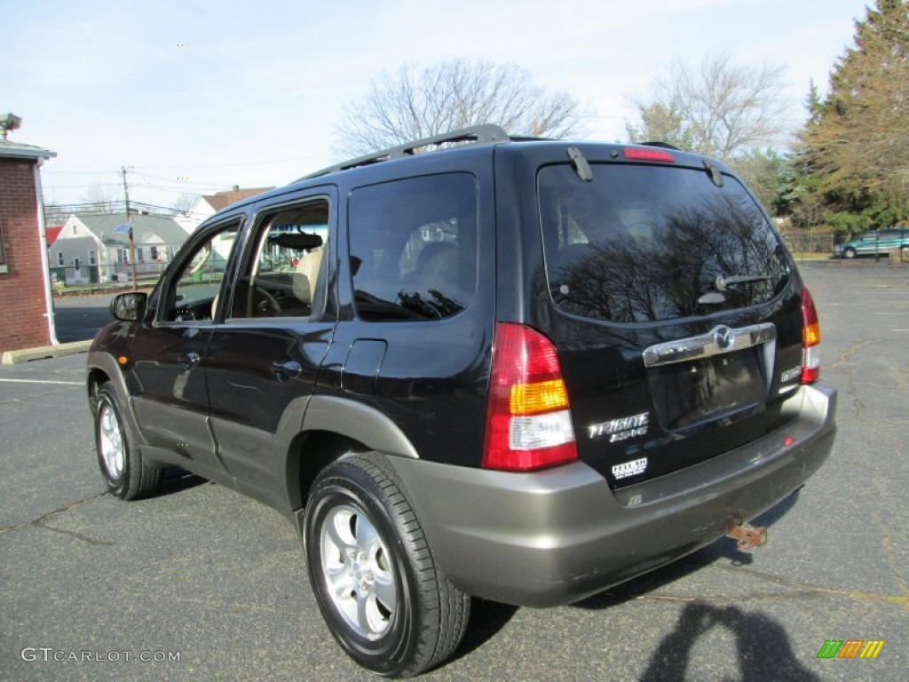 2003 Tribute ES-V6 4WD - Mystic Black / Medium Pebble Beige photo #5