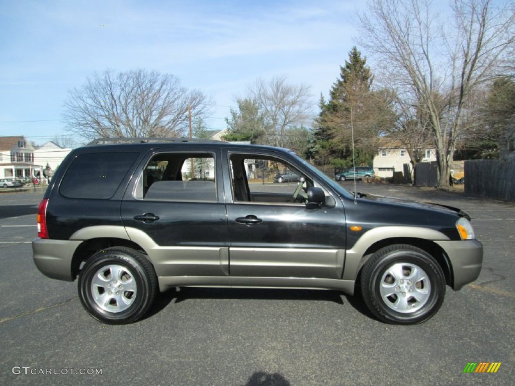 2003 Tribute ES-V6 4WD - Mystic Black / Medium Pebble Beige photo #9