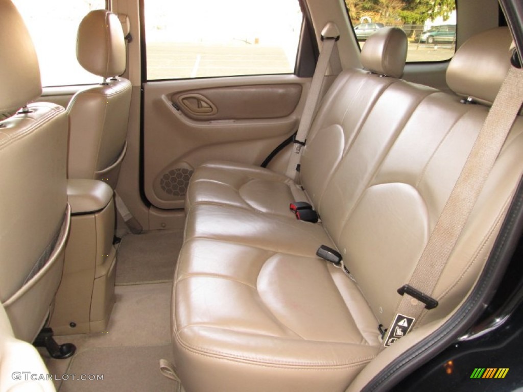 2003 Tribute ES-V6 4WD - Mystic Black / Medium Pebble Beige photo #17