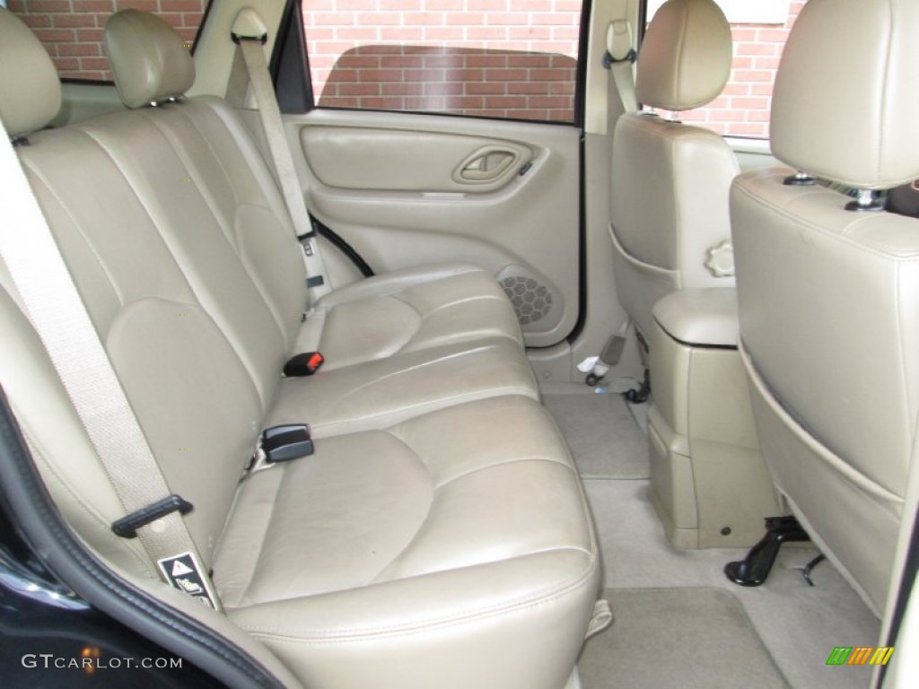 2003 Tribute ES-V6 4WD - Mystic Black / Medium Pebble Beige photo #18