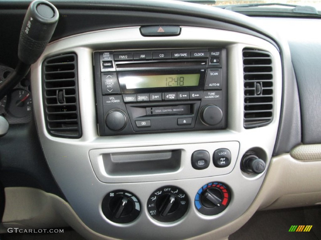 2003 Tribute ES-V6 4WD - Mystic Black / Medium Pebble Beige photo #19