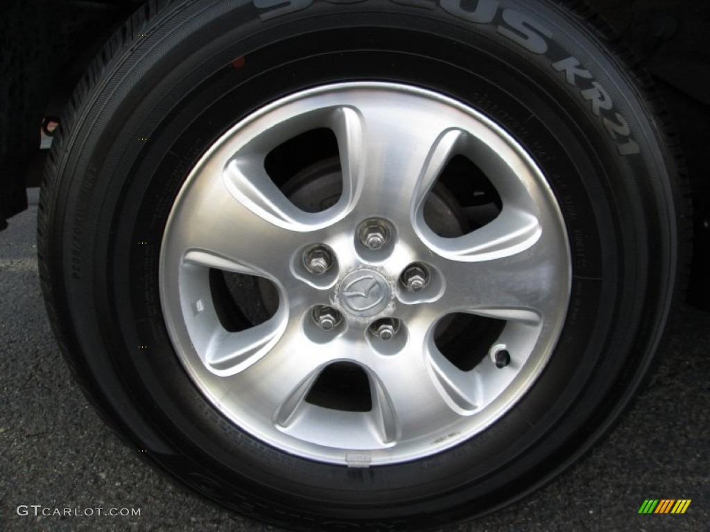 2003 Tribute ES-V6 4WD - Mystic Black / Medium Pebble Beige photo #29