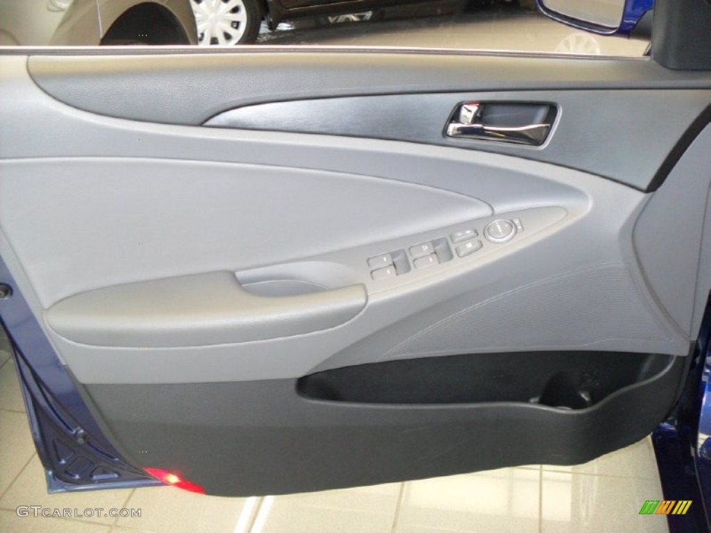 2011 Sonata SE 2.0T - Pacific Blue Pearl / Gray photo #13