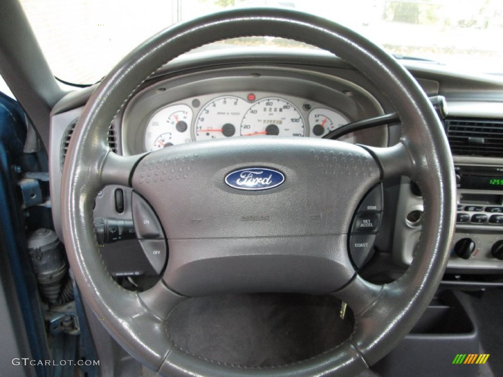 2002 Ford Explorer Sport 4x4 Graphite Steering Wheel Photo #74467994
