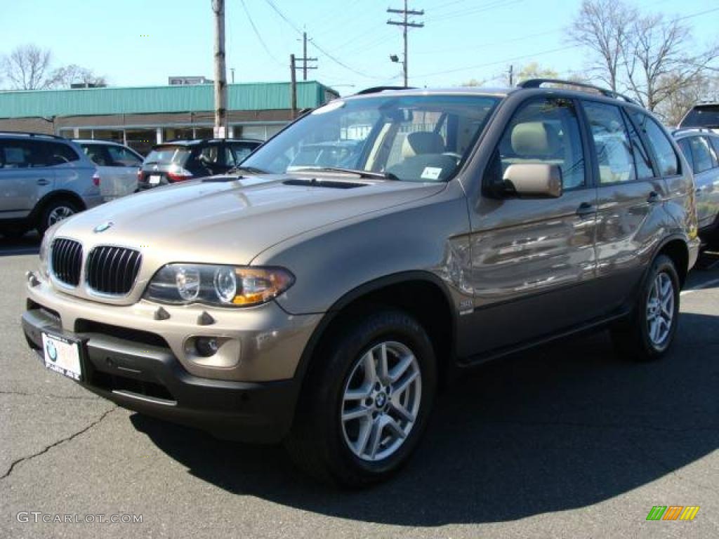 2006 X5 3.0i - Kalahari Beige Metallic / Beige photo #4