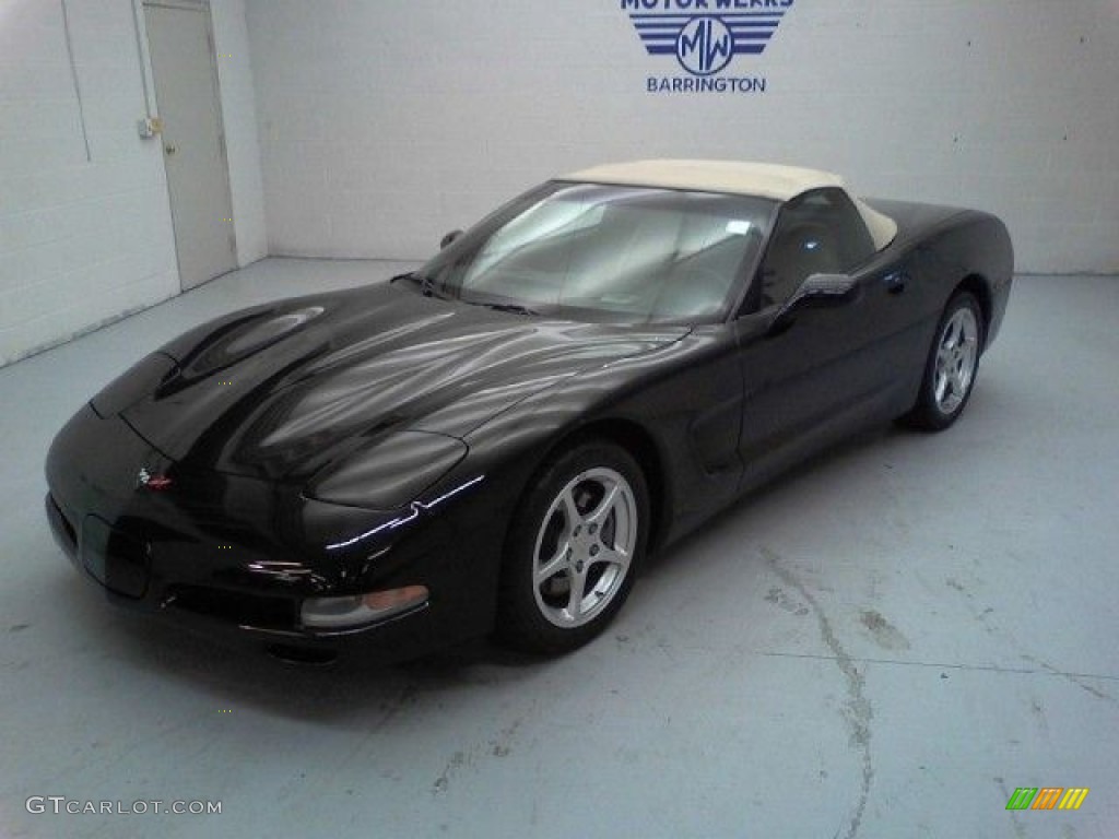2000 Corvette Convertible - Black / Light Oak photo #25