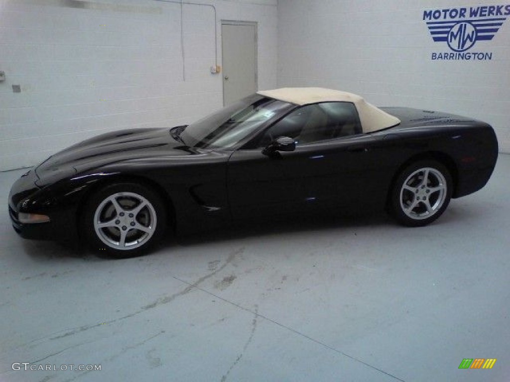 2000 Corvette Convertible - Black / Light Oak photo #33